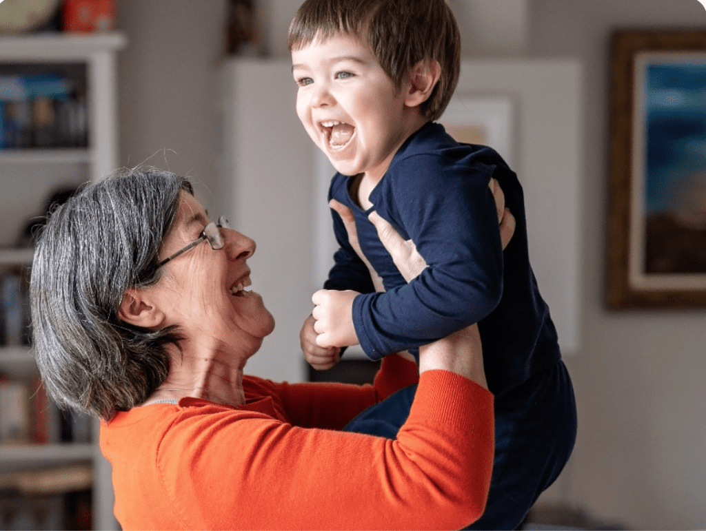 happy parent